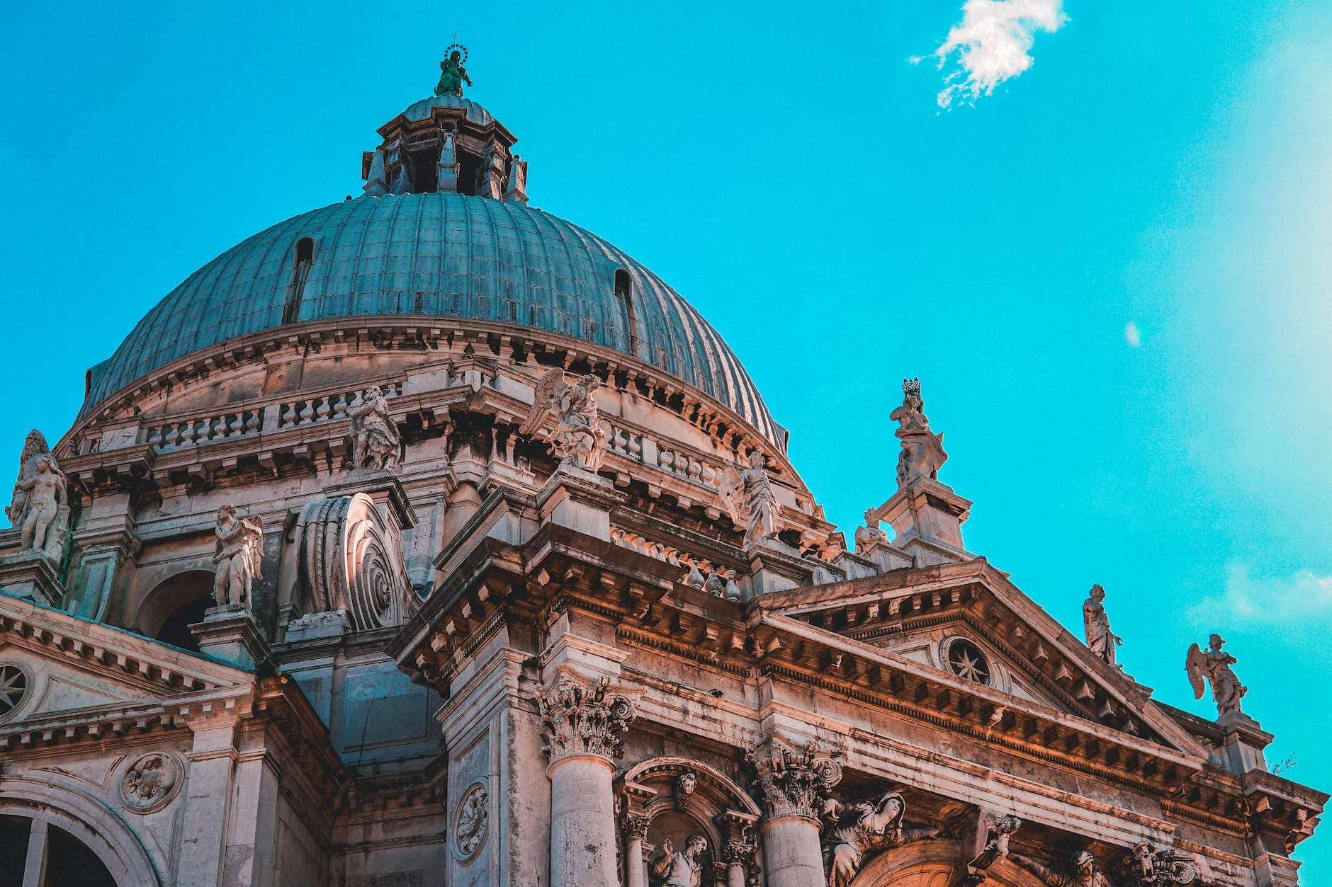 white and gray structure with dome